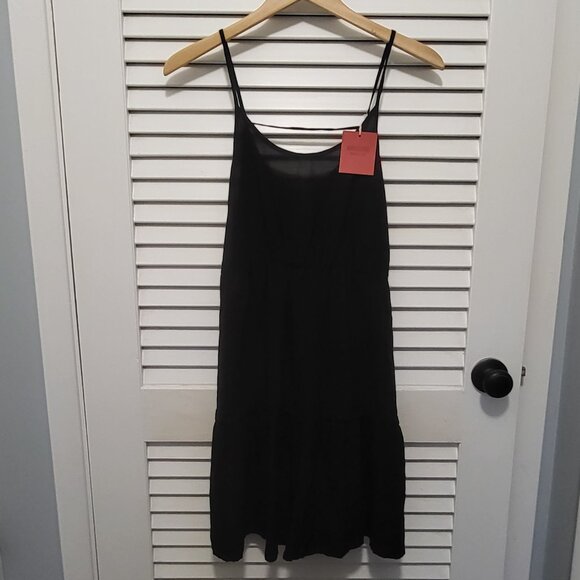 Mossimo Women's Dress Medium Black Boho Bohemian Sundress Flowy NWT - Picture 3 of 5